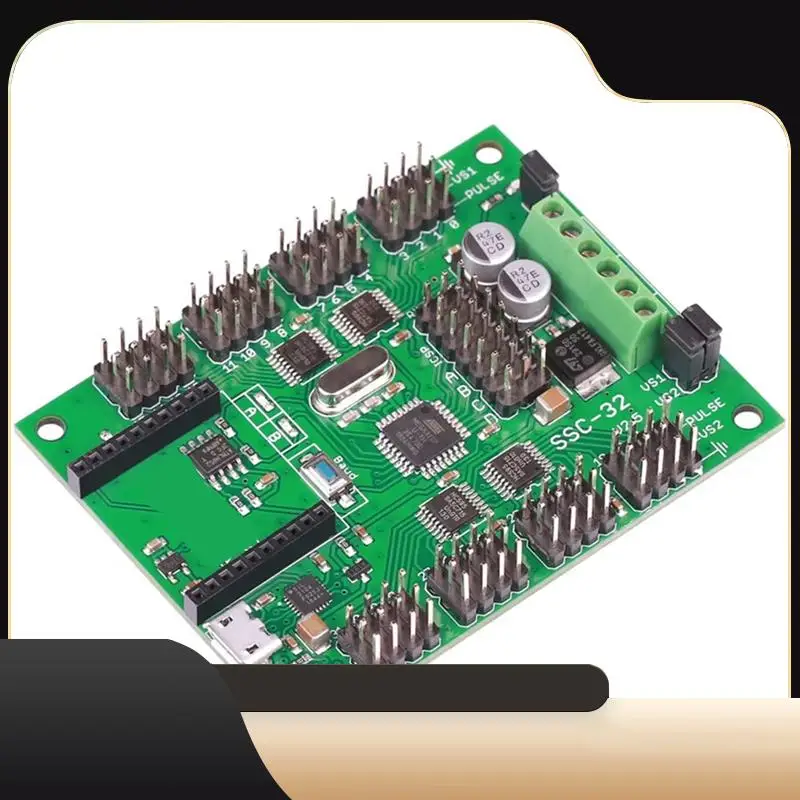

SSC32-V2.5 32-канальный многоканальный сервоконтроллер с интерфейсом USB XBEE подходит для ПК-MAC LINUX для роботов Hexapod Spider, двумя процессорами-T44C