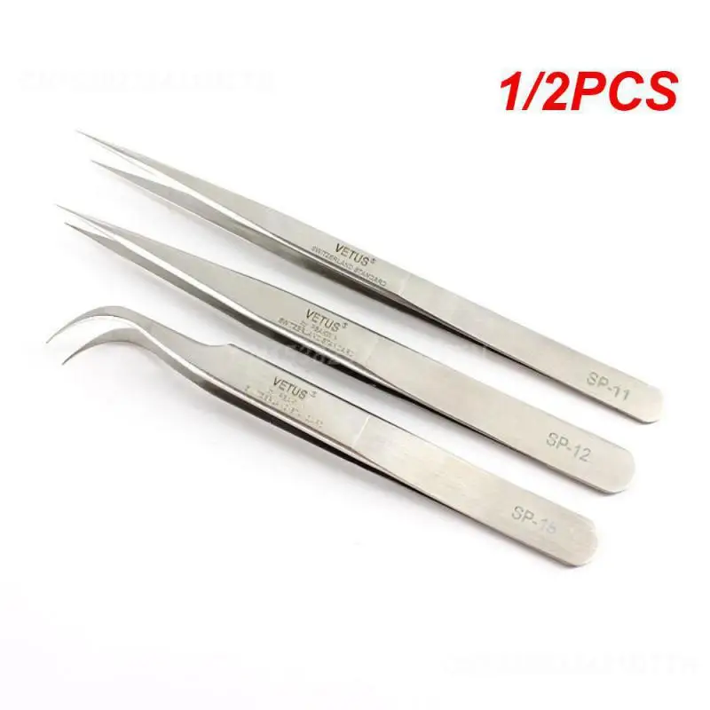 1/2PCS Precision Premium Professional Eyebrow Shaping Accessory Stainless Steel Tweezers Styling Popular Choice Sp Series