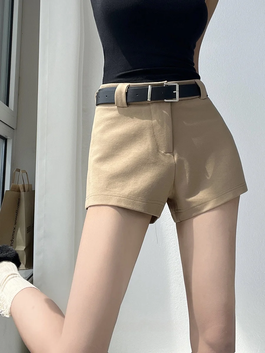 High Waist Straight Leg Pants Short Shorts Casual Wear for Women High Waist Slimming Wide Leg Pants from MianCun Brand