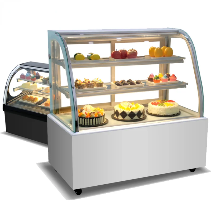 Bakery Display Counter Cake Showcase Refrigerator Glass Door Cake Display Fridge