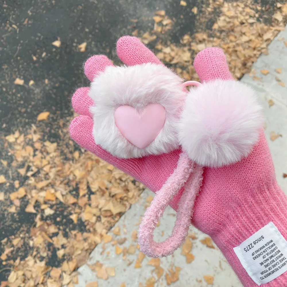 Plush Bluetooth Headphone Cover For Apple AirPods Pro 3 Pro 2 Gen Case 3D Love Heart Protective Cases For AirPods 4 3 2 1 Sleeve