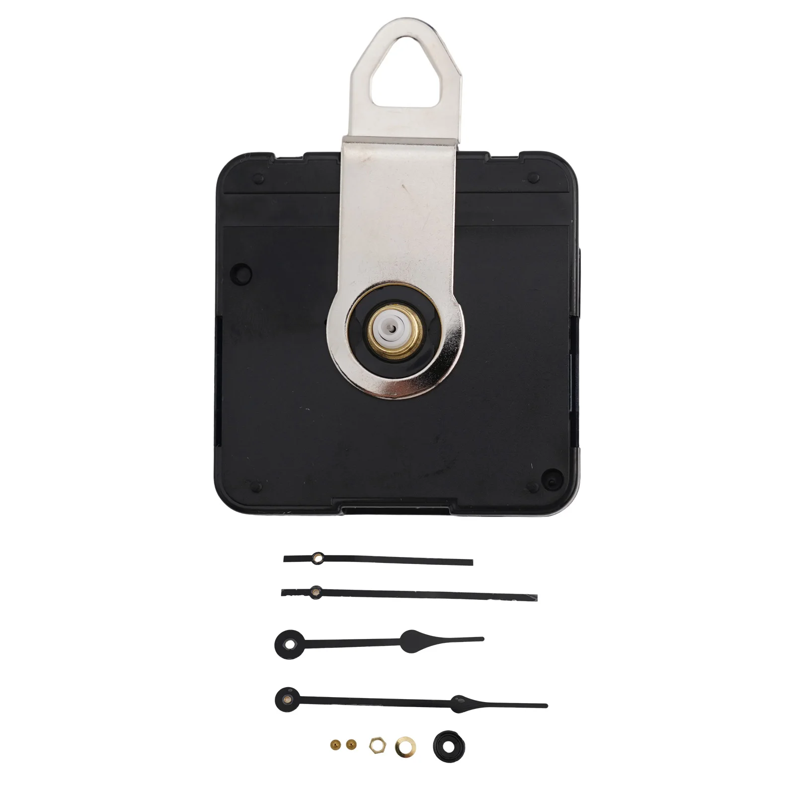 Black Wall Clock Movement Mechanism Kit Battery Operated DIY Repair Replacement Parts Quartz Block Movement Parts