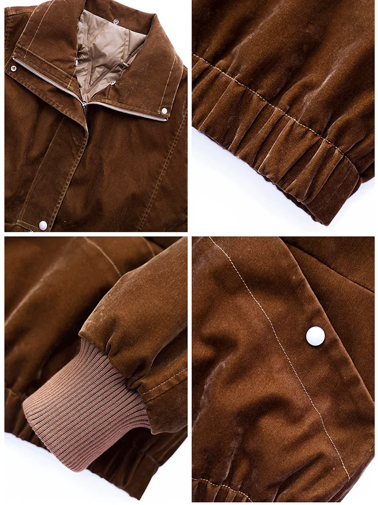 جديد الشتاء المرأة أوزة أسفل سترة الدنيم سترة الطبيعية ريال فوكس الفراء طوق أبلى معاطف الإناث الفاخرة #5