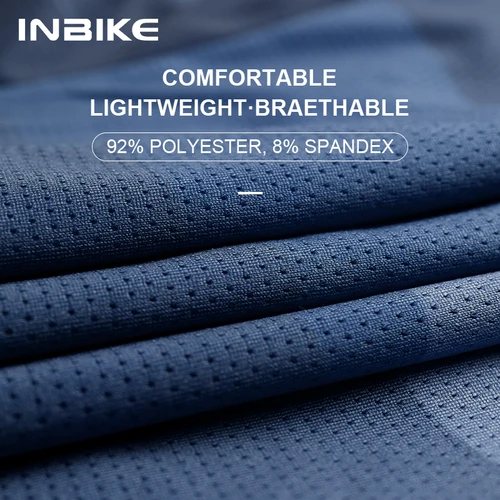 Imagen 2 del producto INBIKE verano ciclismo de manga corta hombre bicicleta Jersey MTB camisas con bolsillos bicicleta de carretera de montaña ropa de ciclismo para hombres