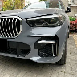 For BMW X5 G05 M Sport 2019 2020 2021 2022 Front Bumper Splitter Fog Lamp Grill Spoiler Cover Air Vent Wind Knife Body Kits