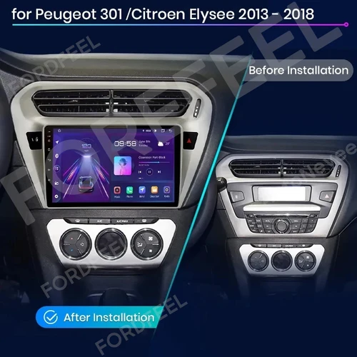 Imagen 2 del producto Reproductor Multimedia para Automóvil Android16 para Peugeot 301 y Citroen C-Elysee CElysee 2012-2016, Navegación GPS para Automóvil, Pantalla Táctil, Sin 2din