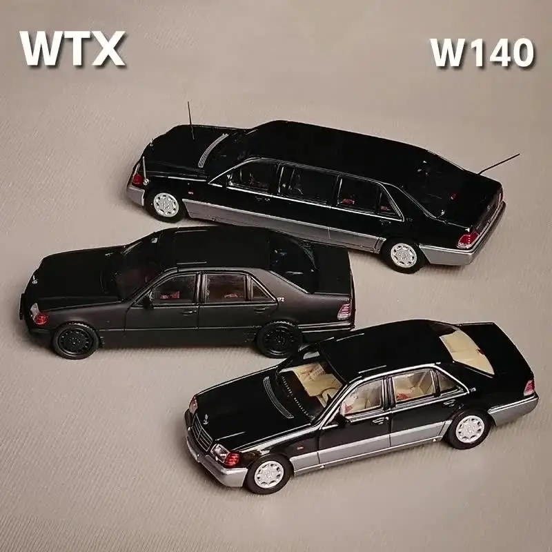 WTX 1:64 S-class W140 Alloy Car Model Classics Adult Souvenir Gift