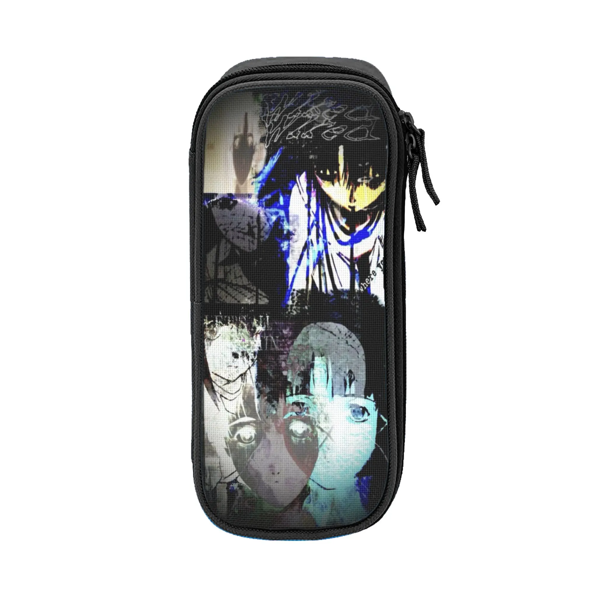 Serial Experiments Lain Lwakura  Pencil Cases Fun   Pen Box Pencil Bags Girl Boy Large Storage School Supplies Zipper Pencil Box