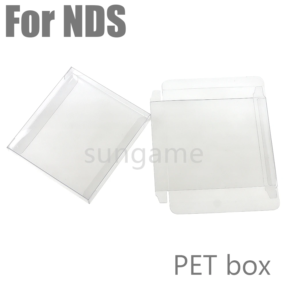 

50 шт., прозрачная коробка для игровых картриджей, пластиковая защитная коробка для домашних животных для NDS