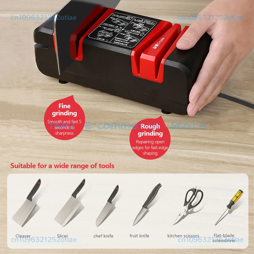 220V Electric Knife Sharpener Multifunctional Stone Automatic Fast Knives Grinder Knife Cut Stone Sharpeners for Kitchen Knife