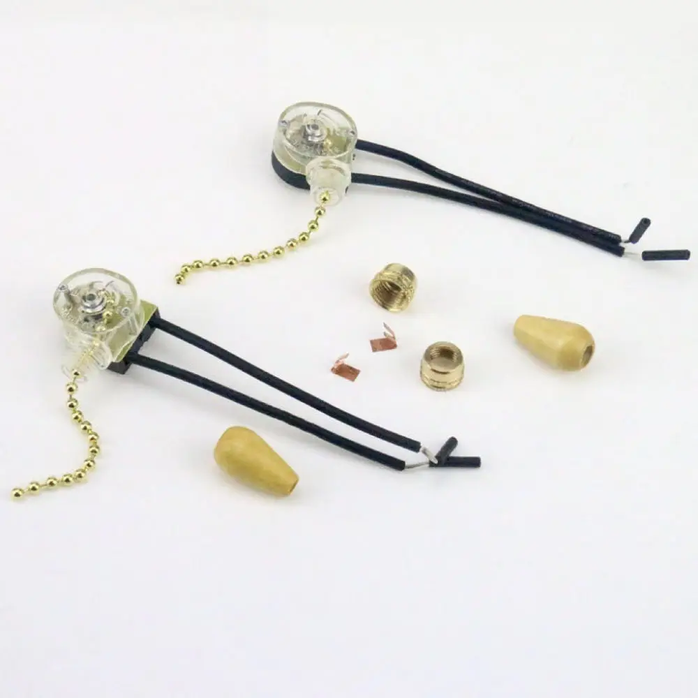 Nylon Cord Pull Switch For Ceiling Fan Wall Lamp Bedside Light Replacement Lighting Fixture Control Accessory Stable Durable