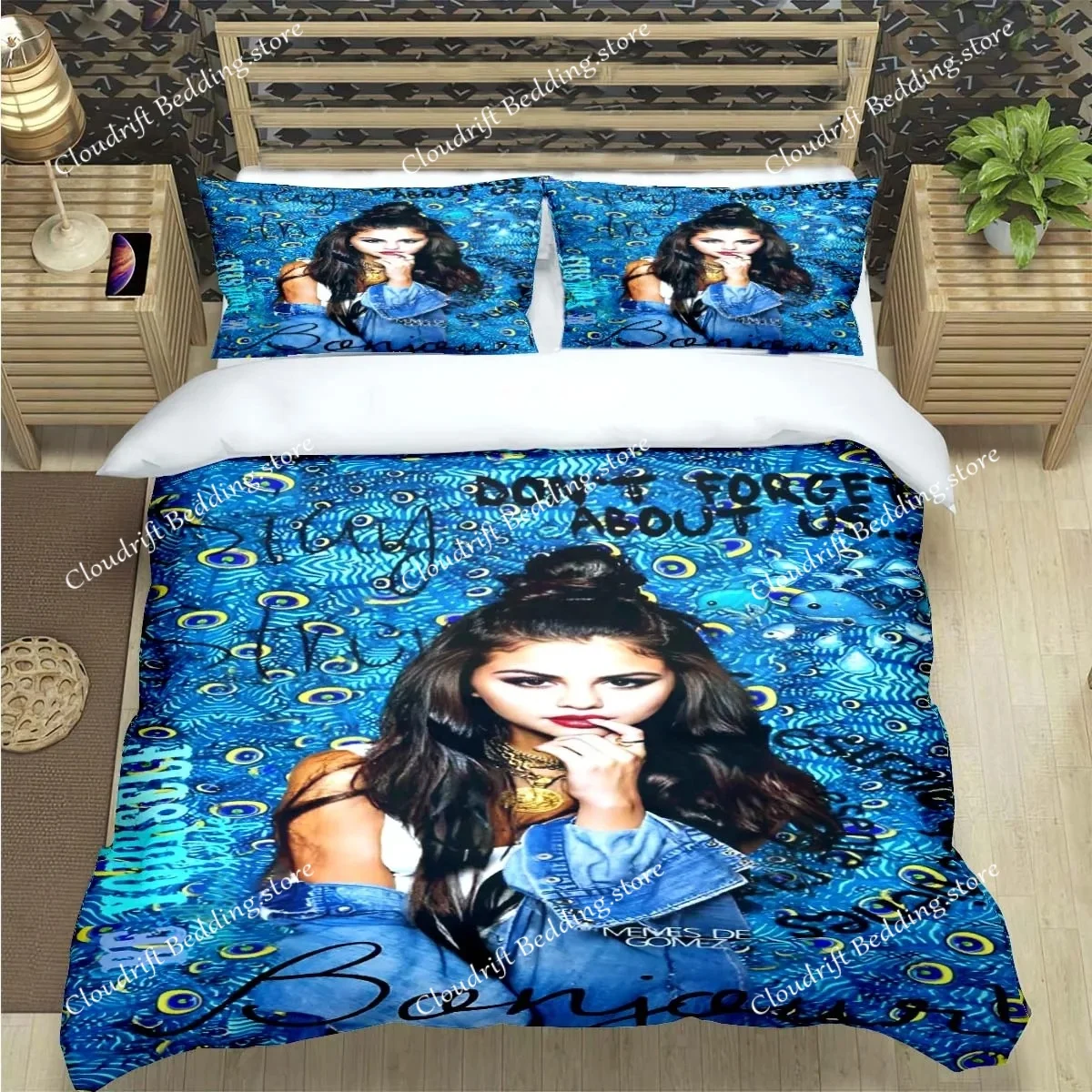 

Famous female singer S-Selena G-Gomez Print Bedding Sets Bed Supplies Set Duvet Cover Bed Comforter Set Bedding Set Luxury Gift
