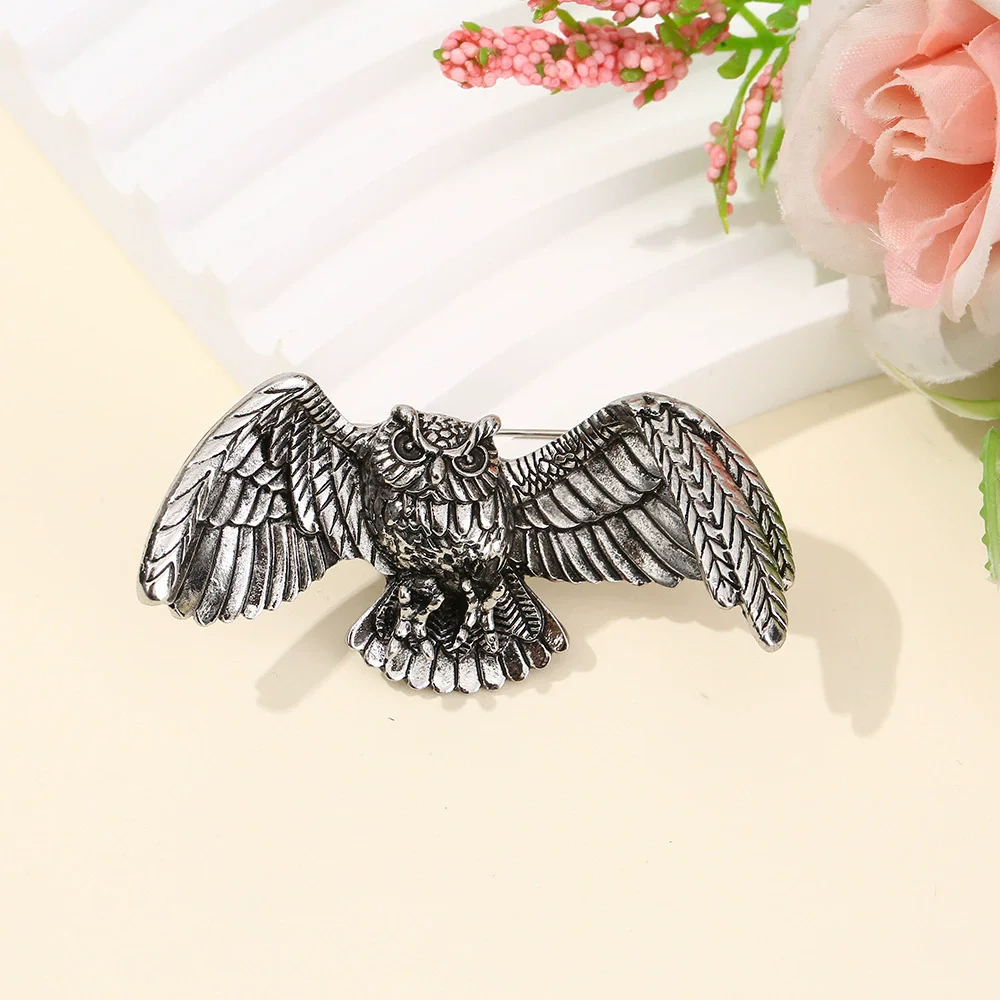 Enamel Owl Brooches for Women Unisex Animal Pins Bird Lapel Pin Office Party Friend Gifts Jewelry Accessories