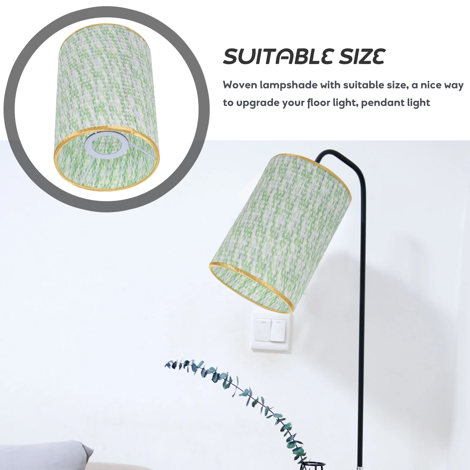 

Drum Lamp Shade Colorful Lampshade Shades for Floor Replacement High Quality Fabric