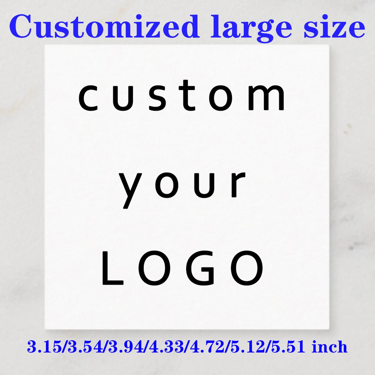 

50pcsCustomized large-sized square stickers - Personalized logo labels for bakeries and coffee cups - Company packaging stickers