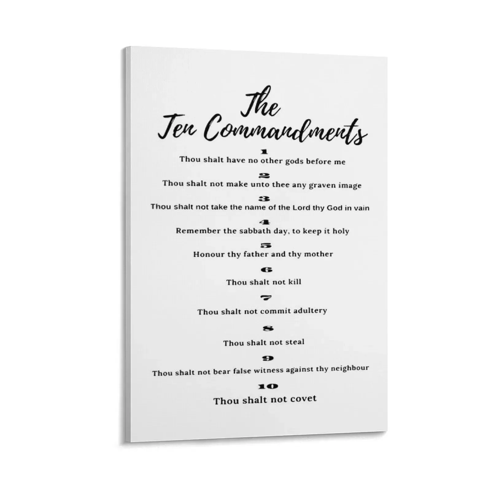 

The ten commandments, Canvas Painting anime decoration office decoration posters for wall ornaments for home