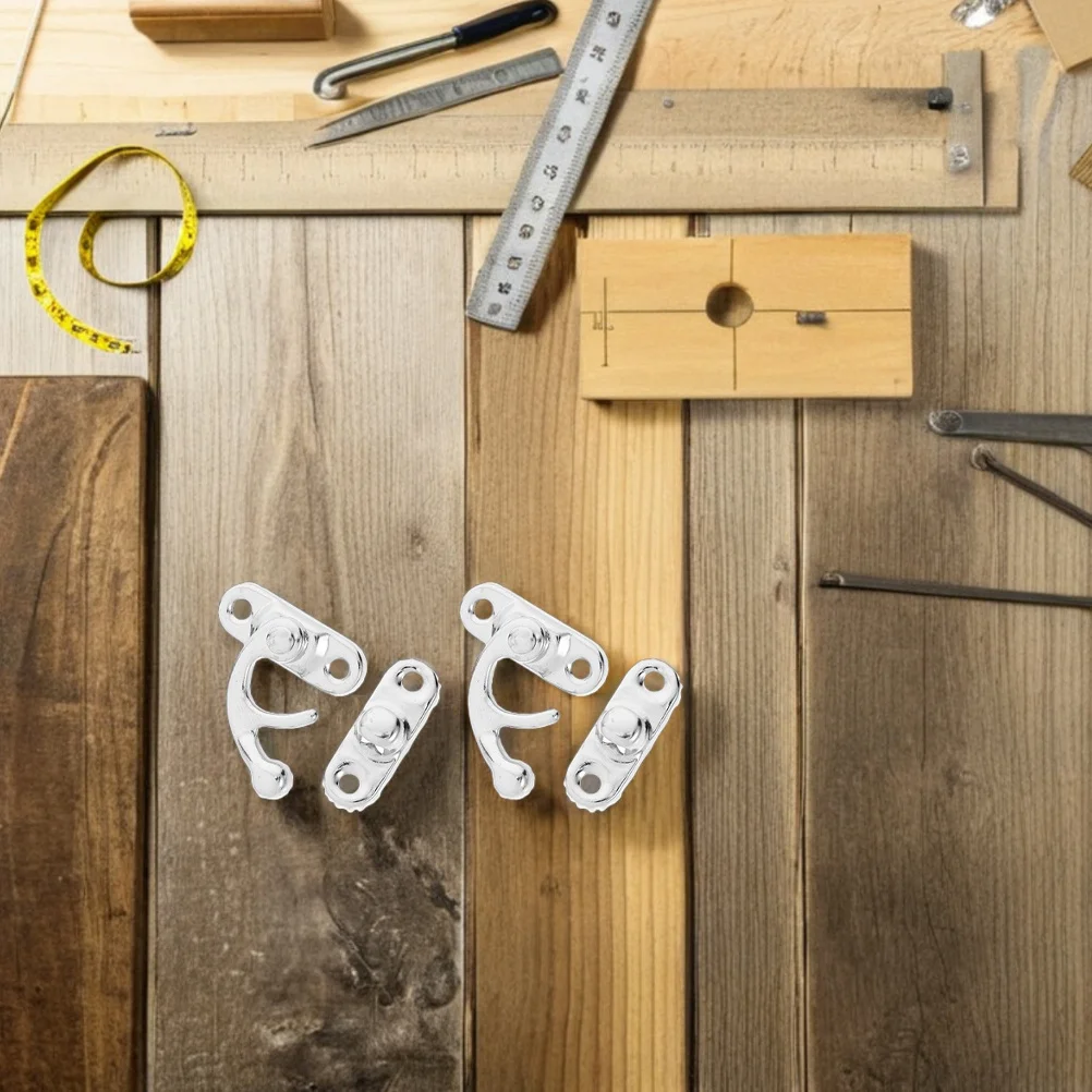 

20Pcs Small Box Latch Locks Vintage Cabinet Latches for Wood Containers Jewelry Boxes Style Clasp Lock Hasp
