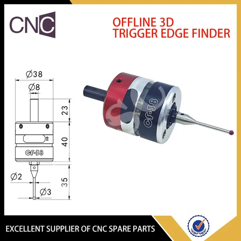 

CF-38 offline CNC 3D trigger edge finder machining center milling machine three-coordinate precision probe centering rod