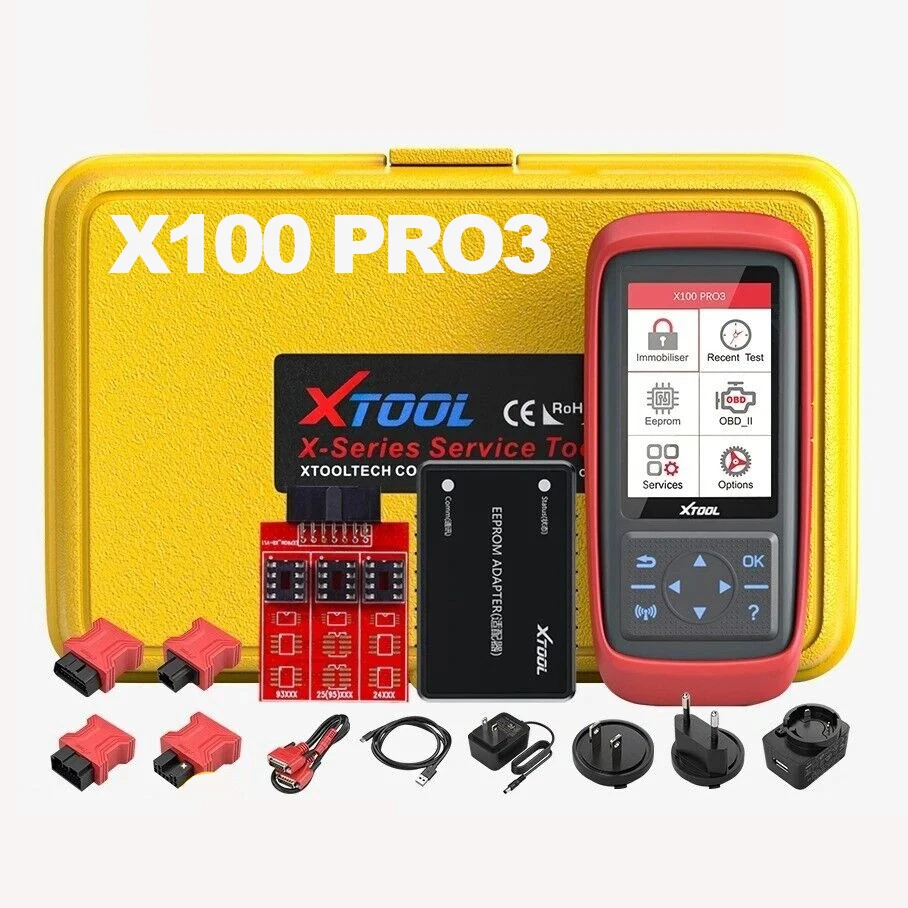 USA Warehouse X100 PRO3 XTOOL All Lost Obd2 Key Programmer Locksmith Tools Key Decoder Scanner Frequency Tester 2026 New