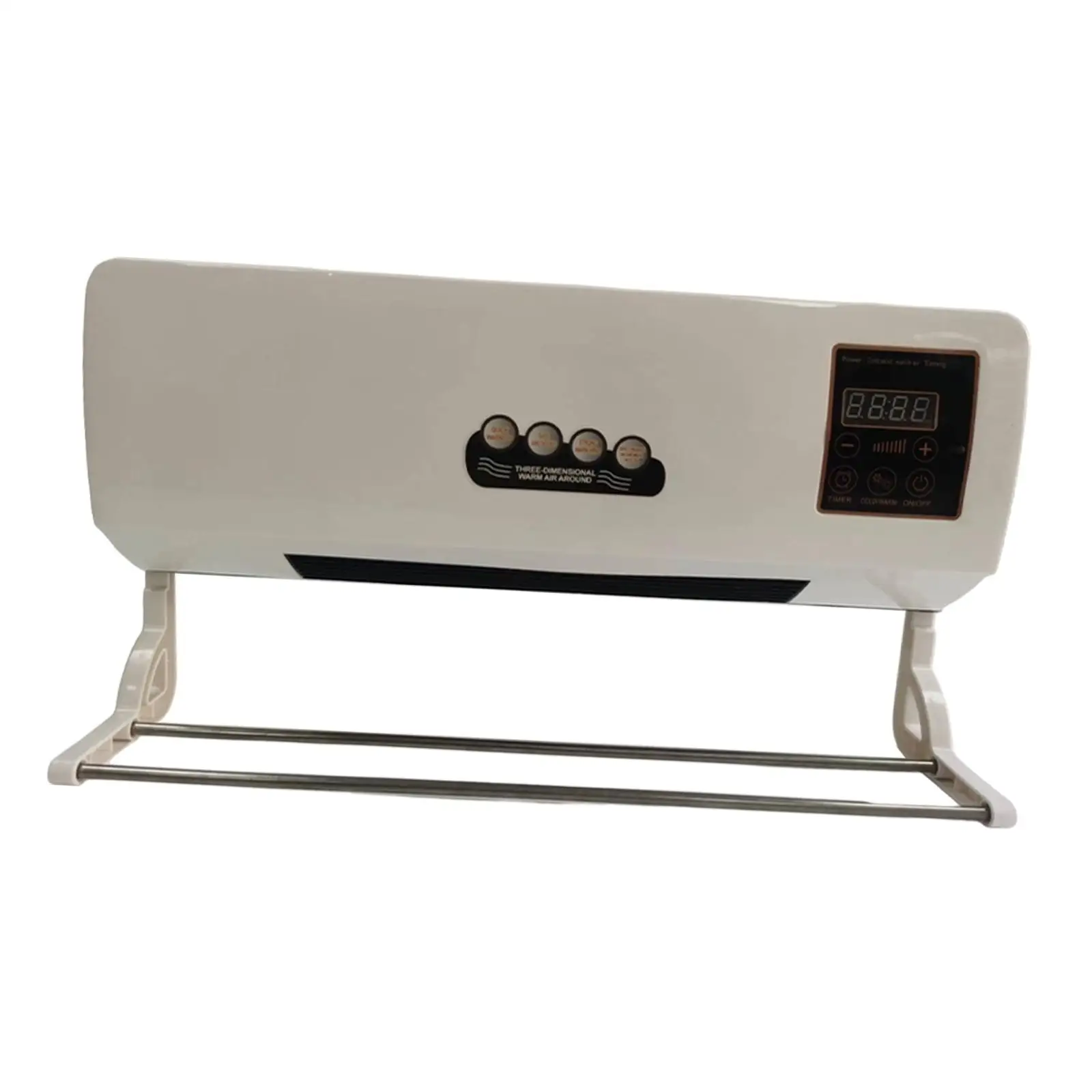 Electric Heater Space Heater with Remote Control Overheating Protection Energy Efficient with Hanger for Living Room Bathroom