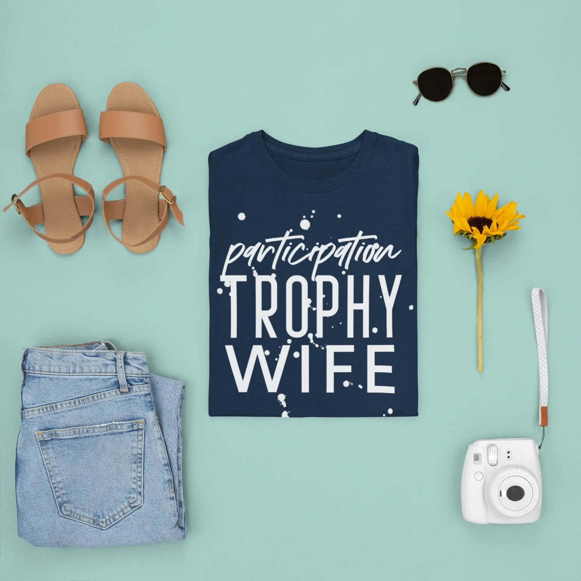 PARTICIPATION TROPHY WIFE funny shirt mom mother gift for her Women's  T