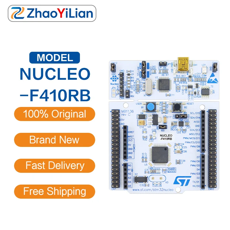 For NUCLEO-F410RB STM32F410RB Nucleo Development Board Cortex-M4 MCU Evaluation Kit