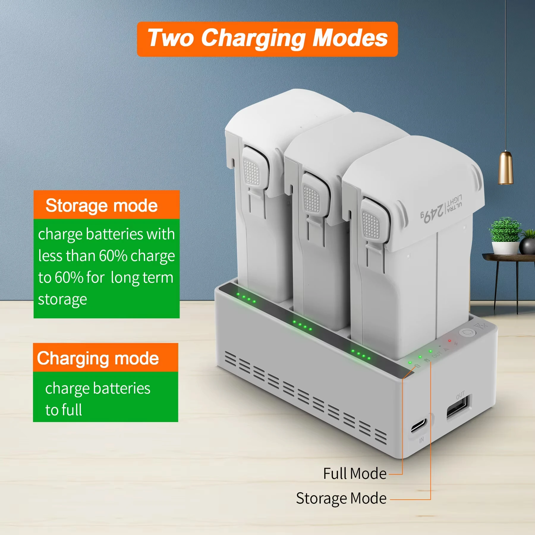 Hub de charge de batterie pour drone DJI Lito 1/X1, trois canaux, batterie bidirectionnelle, batterie de vol intelligente, chargeur rapide, accessoires