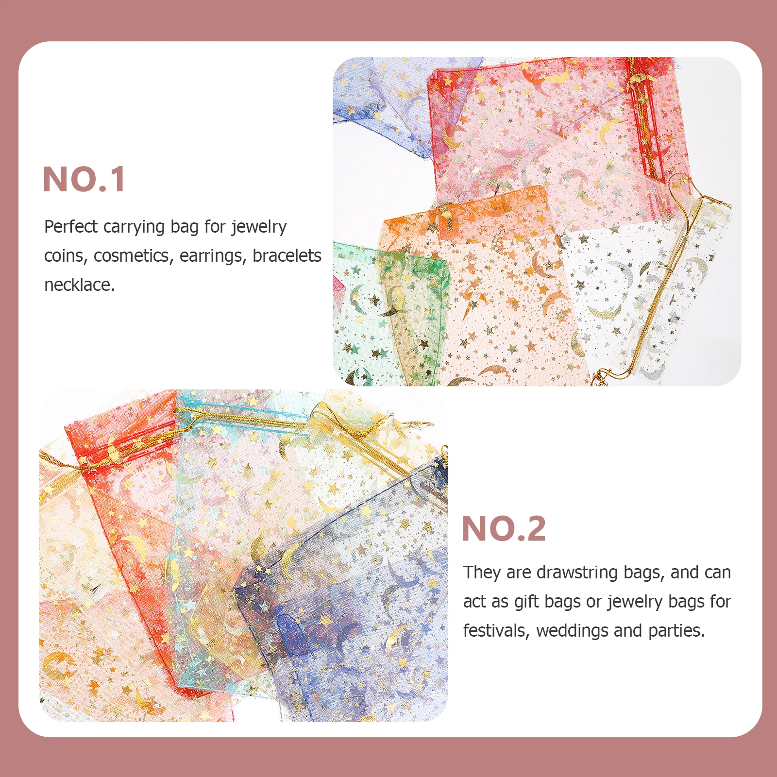 

100 Gift Bags Wedding C y Packing Drawstring Pouch Colorful Borse organza Borsa Sacchetti caramelle per
