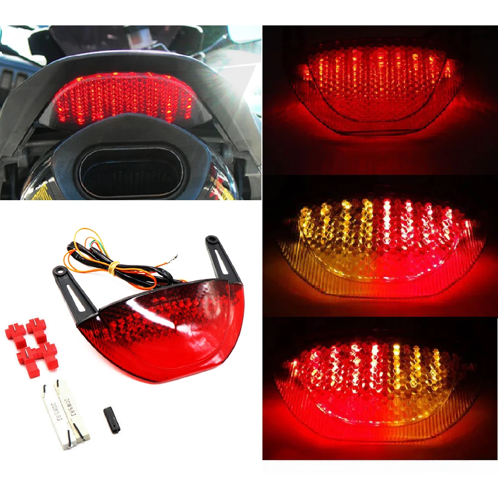 

Fits for Honda CBR600RR CBR 600RR ABS F5 2008 2009 2010 2011 2012 Motorcycle TailLight Brake Turn Signal Integrated Tail Lights