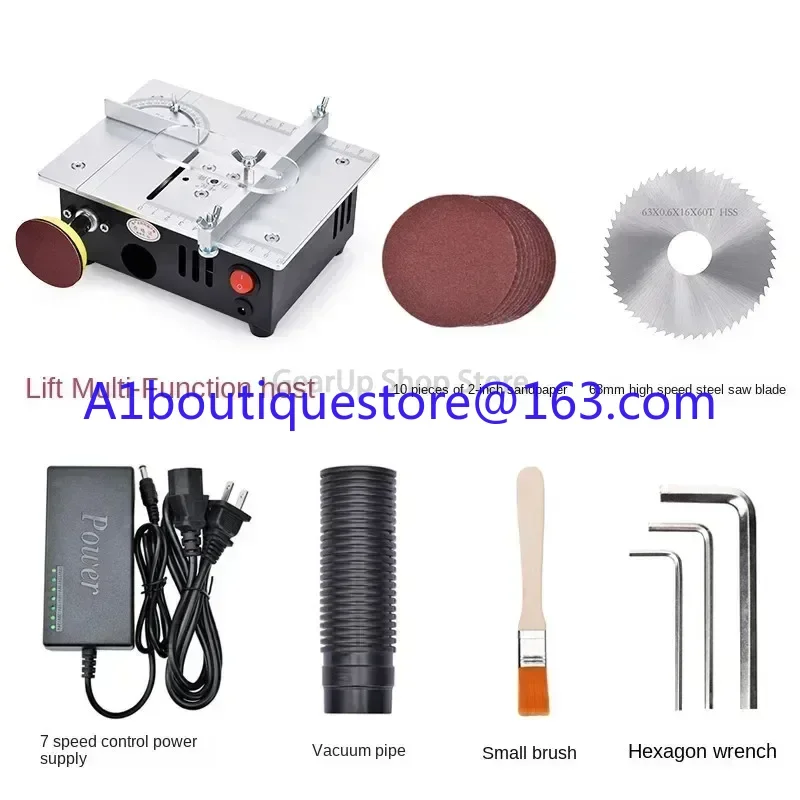 

Precision Desktop Miniature Table Saw DIY Acrylic PCB Aluminum Alloy Cutting Machine Mini Model Small Chainsaw