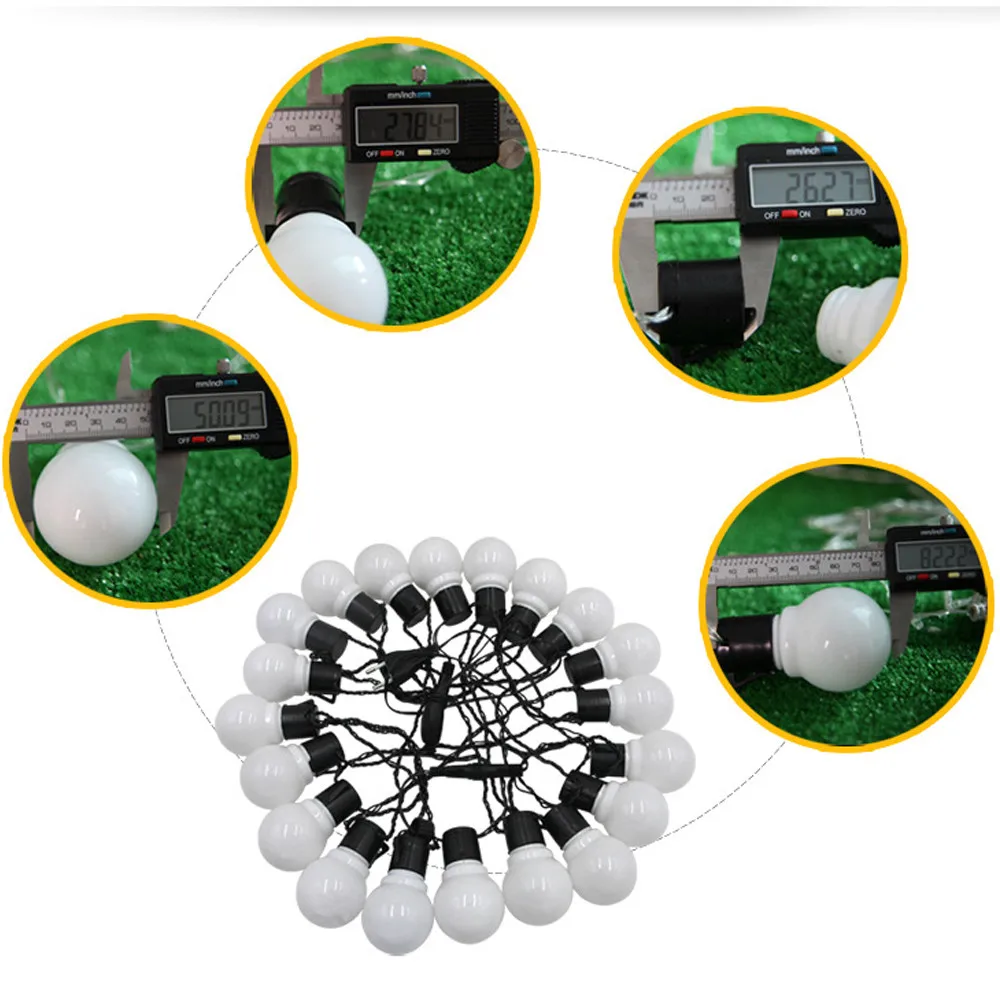 Outdoor Globe String Lights Connectable Waterproof Party 6M 20LED String Light Wedding Christmas Wedding Valentine Holiday Decor