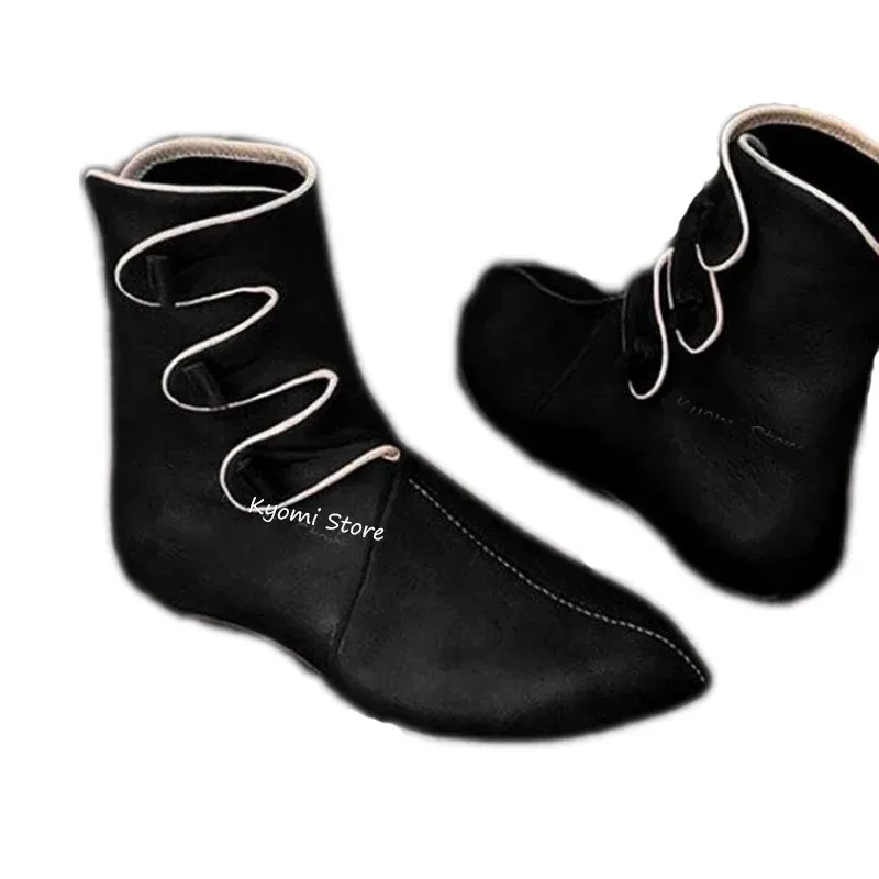 القرون الوسطى الفايكنج تأثيري بولي الأحذية الأحذية الجلدية القراصنة بالادين 3U66JG3U فارس الأمير هالوين زي للرجال أحذية يتوهم الطرف الدعامة