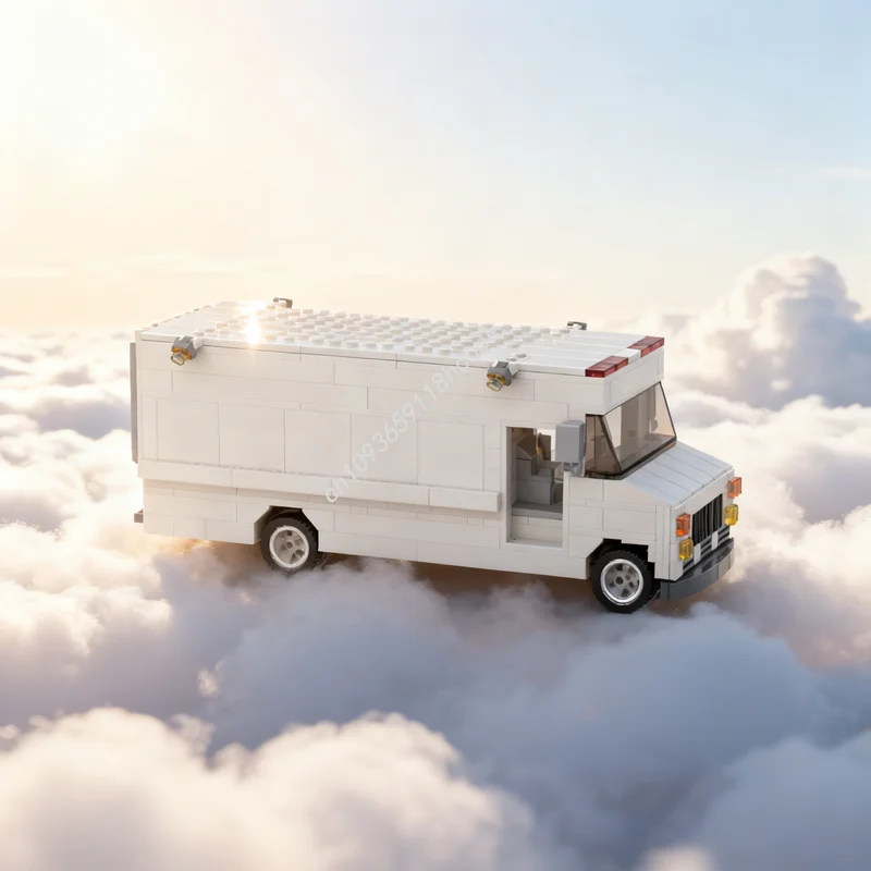 

361pcs MOC City Champions Back The Future Doc Brown S Van Fits Model Building Blocks Construction Christmas Gifts Toy Brick