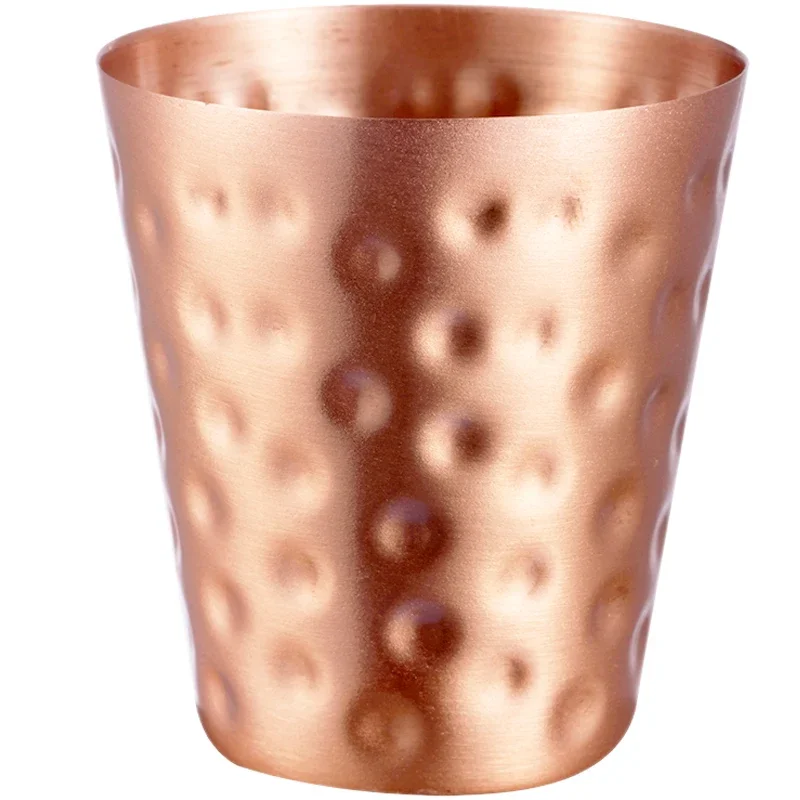 New 100% Copper Cups Pure Solid Moscow Mule PURE Copper Mugs-Shaped 2oz Cocktail Cups Beer Milk Mug Drinkware Coffee glass cup