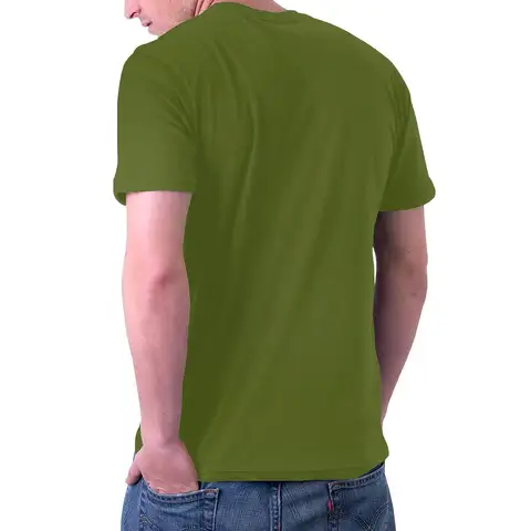 Anpassad skjorta med fingeravtryck från Kazakstan för män, toppkvalitet, kortärmad, ren bomull, mossgrön, rund hals, t-shirt 6 best sales Lyle och Scott - №3