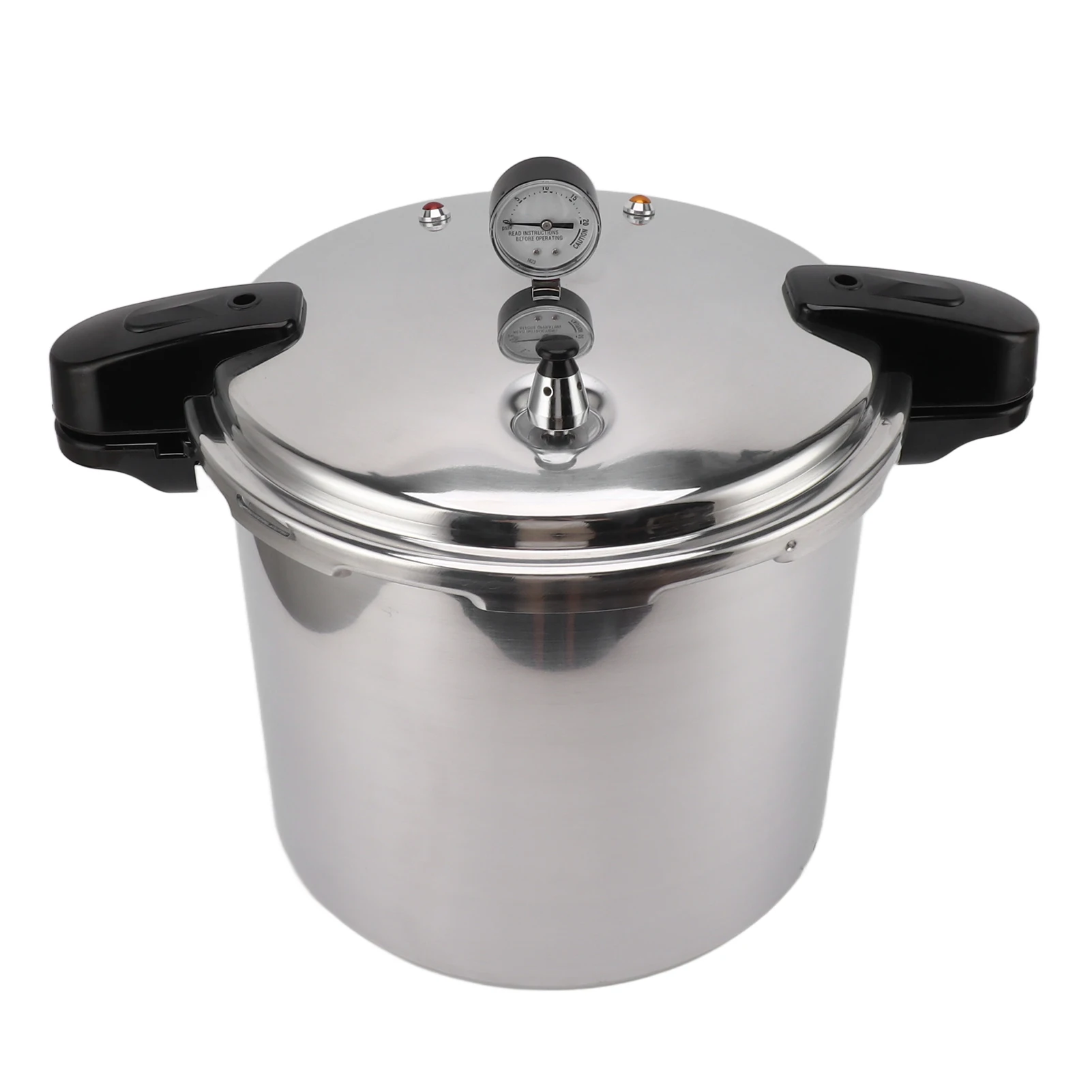 32cm Pressure Cooker Large Capacity Aluminium Alloy Canner with Pressure Gage ​for Gas Stove Flat Top Stove Pressure Canner