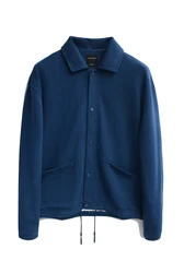 Chinese Brand 14-needle wool blend men's luxury casual lapel knit jacket