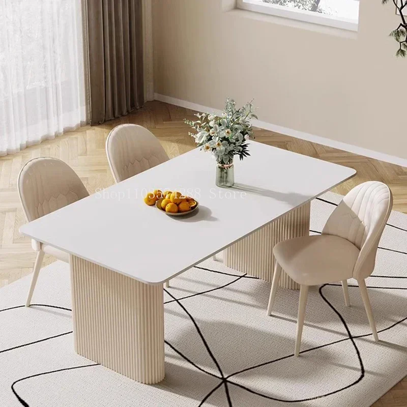 Full Dining Chairs Table Set White Italian Luxurious Modern Dinning Tables Chairs Eclectic