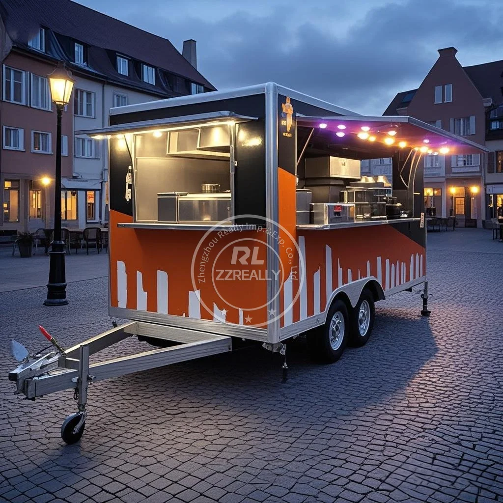 

Customization Stainless steel Street Fast Food cart Outdoor Coffee Mobile Food Truck Australia Standard