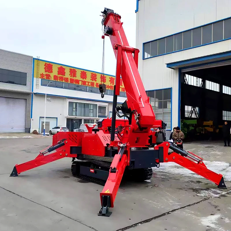 Customized Portable Small Hydraulic Space Crawler Folding Mini Spider Crane Multiple Specification Work Platforms