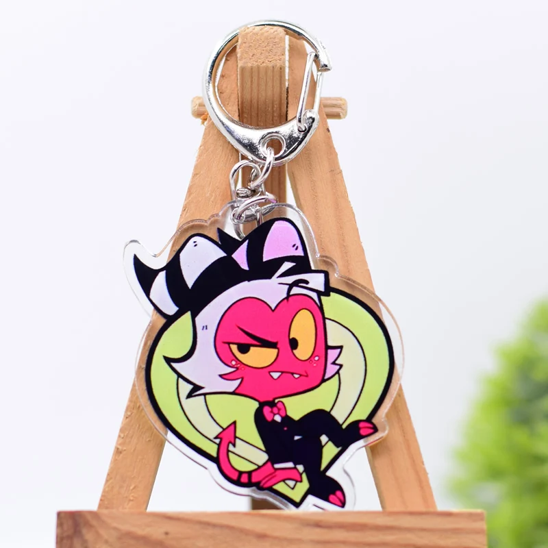 LLavero de Helluva Boss, llaveros de figuras de dibujos animados acrílicos, accesorios Kawaii, 11 estilos