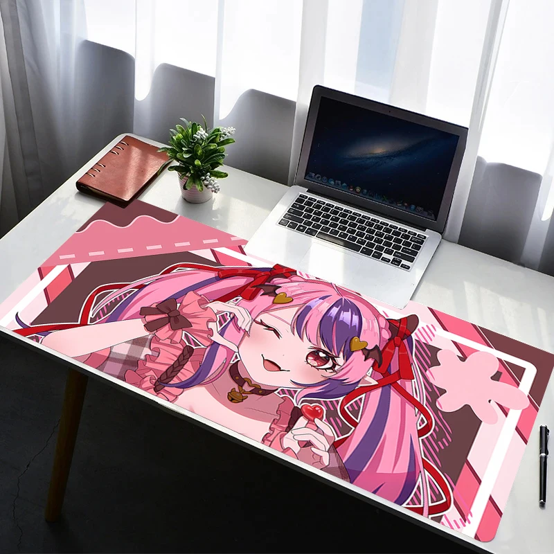 

Anime HD Print Mouse Pad Gaming Mousepad Rubber VShojo Ironmouse Computer Desk Mouse Mat Gamer Accessories Non-slip Keyboard Pad