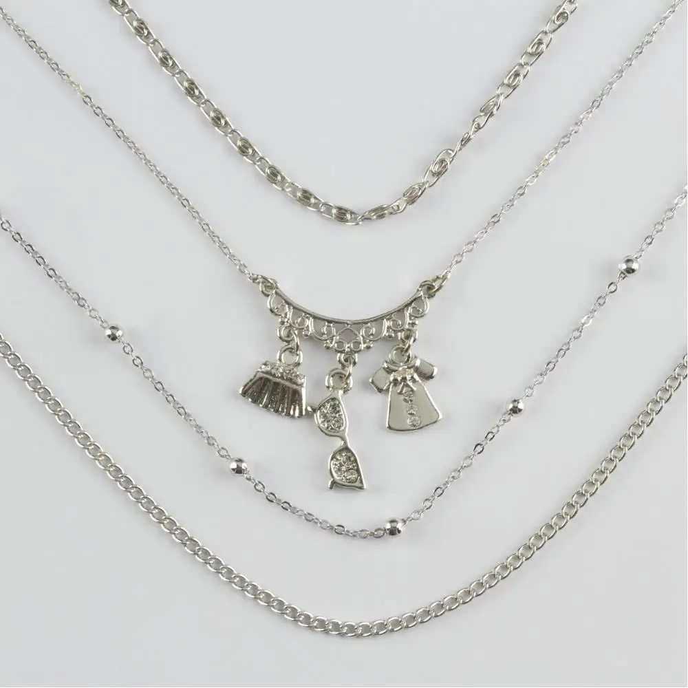 4'lü Glasses Figured Pendant