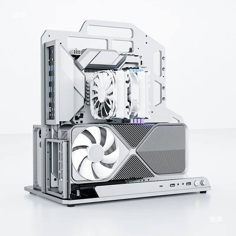 

2025 hot saleSuyan SOC-AE-Y open chassis ATX main board high value rack computer desktop water-cooled air-cooled 50 series