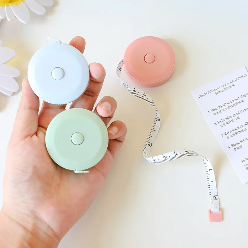 WINTAPE วัดเทปสองด้านแบบพกพา Retractable ไม้บรรทัดเอวไม้บรรทัดเซนติเมตรนิ้ววัด