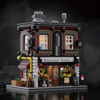 1954PCS Antique Shop Building Blocks Medieval Streetview Modular Castle Moc Model Bricks Desktop Decoration Kids DIY Toys Gifts