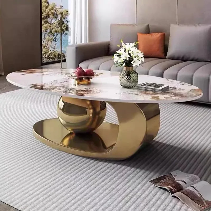 Movable Center Small Retro Metal Simple Round Nordic Portable Luxury Modern Coffee Tables for Living Room Bed Side Table Bedroom