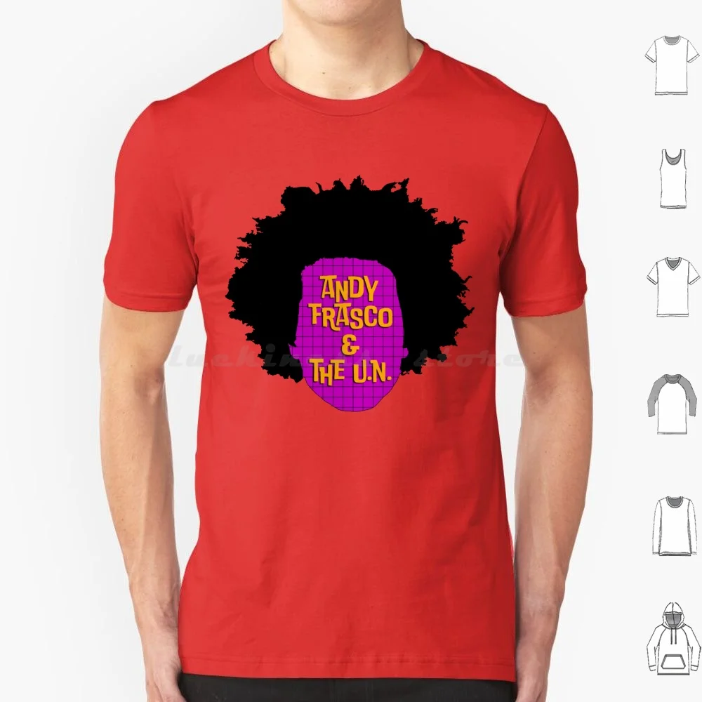 Camiseta de Andy Frasco & The U.n., 6xl, de algodón, con logotipo de la banda, silueta de música, Phish, Umphreys Mcgee, Disco Biscuits, Afro