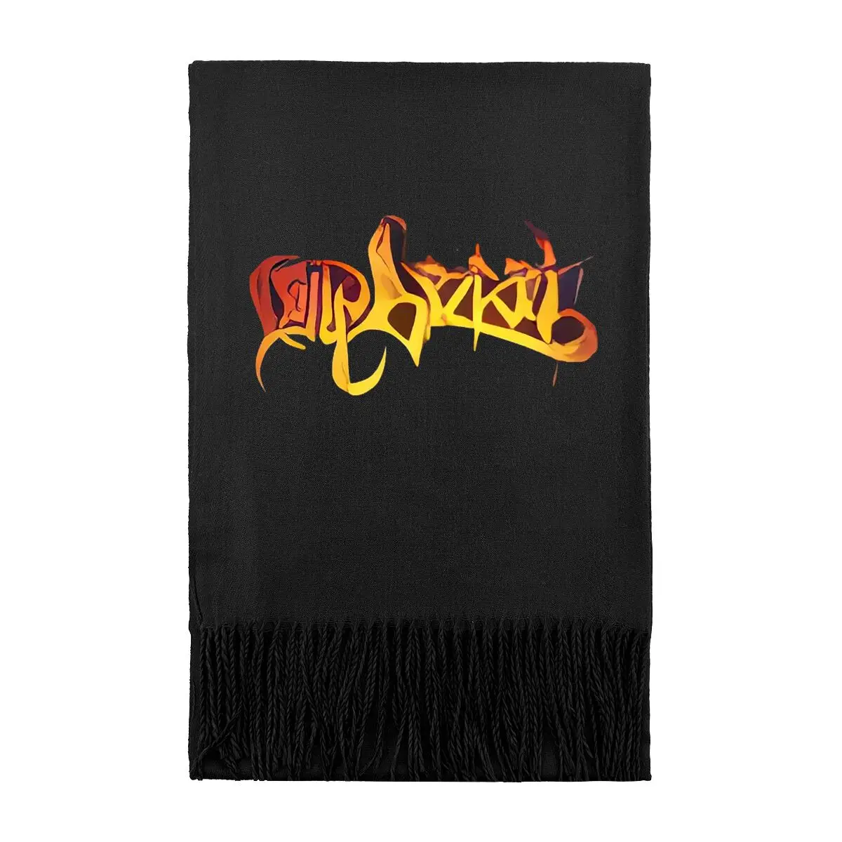 

Очень длинный теплый шарф Evil Scrawl Text Design — уютная накидка для замораживания погоды