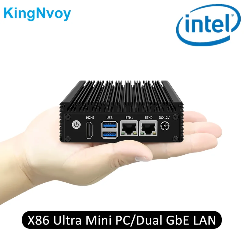 Ultra X86 Mini PC Pentium N3700 N3160 8GB 32 a 256GB Fanless Pocket PC 6W GPIO Dual Gigabit LAN 2xUSB3.0 Industriale Del Computer